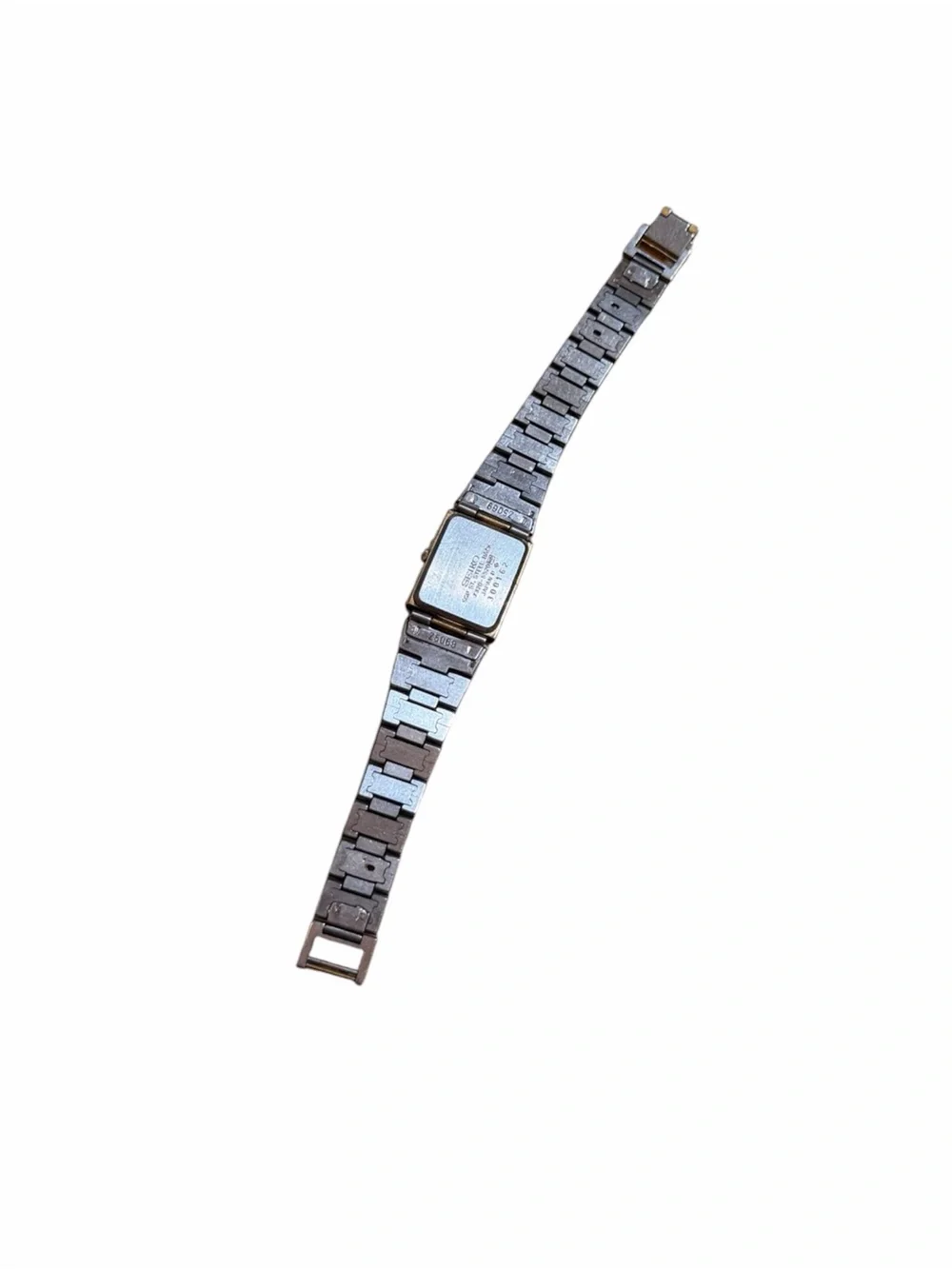 Vintage Seiko Gold-Tone Rectangular Analog Watch